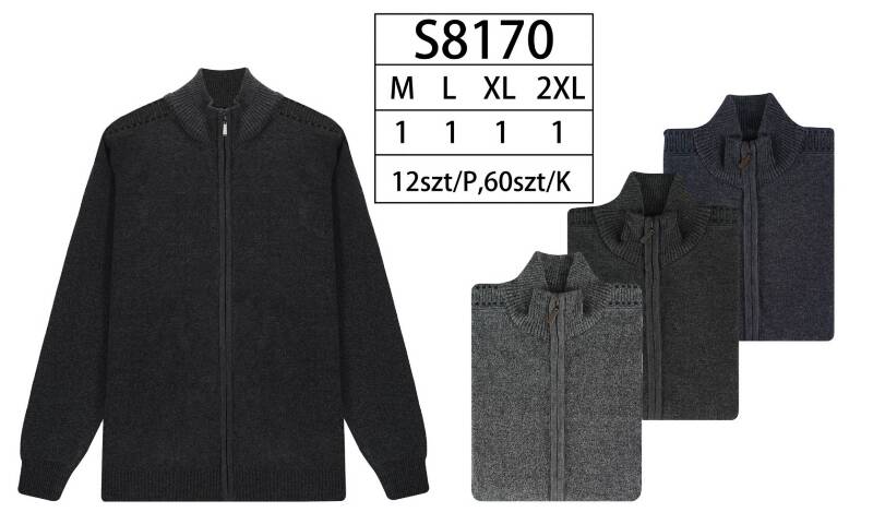 Swetry męska Roz M-2XL, Mix Kolor Paczka 12 szt